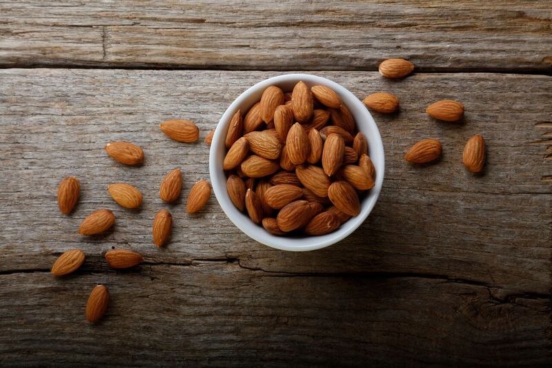 NO SALT - Whole Natural Almonds - 1lb. - Roasted