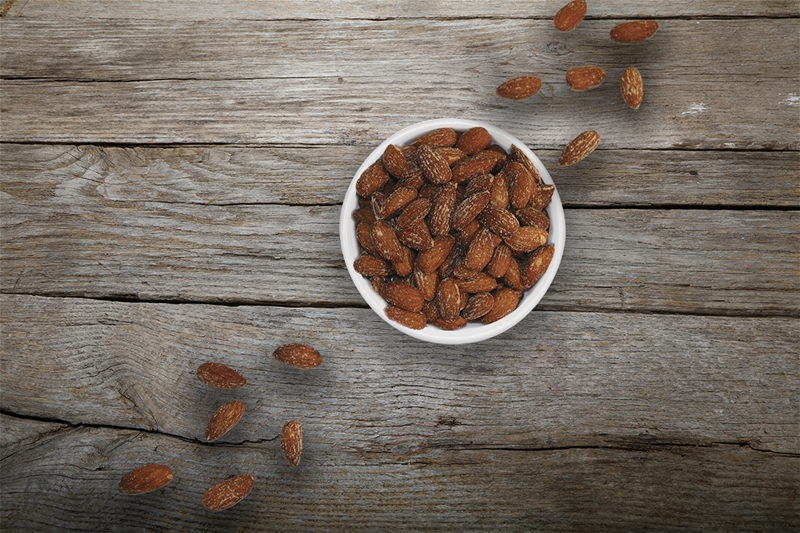 Hickory Smoked Almonds - 1 lb. - Seasoned/Roasted/Salted