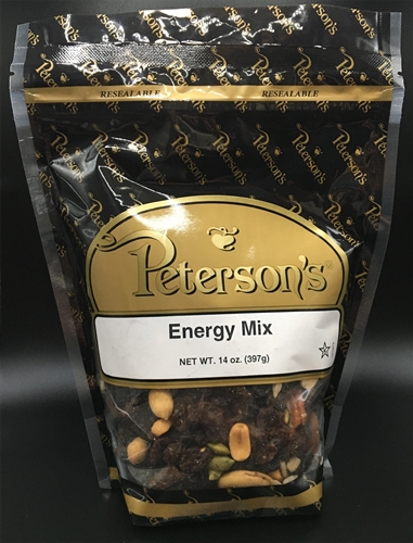 Energy Mix - 14 oz. - Almonds, Walnuts, Peanuts, Pecans, Sunflower Seeds, Cashews, Pepitas, Raisins.
